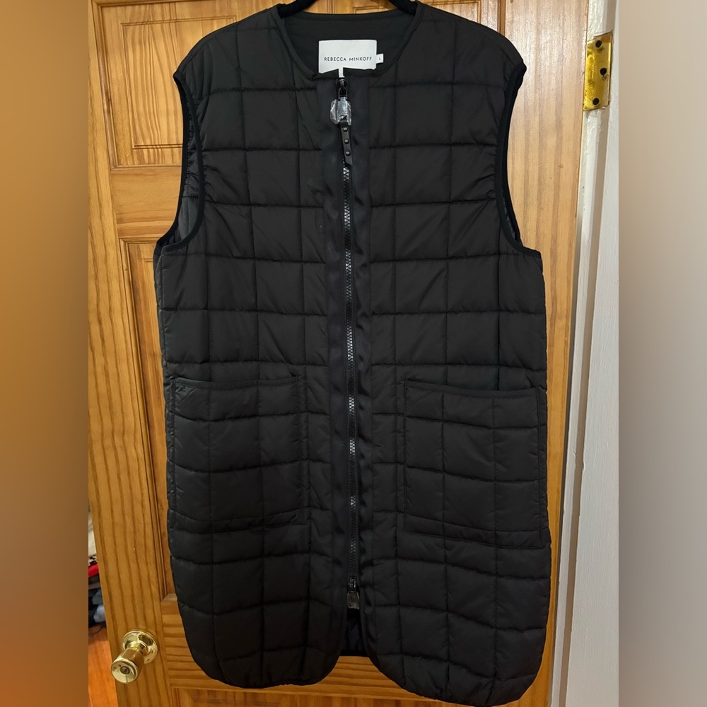 Rebecca Minkoff Black Quilted Vest